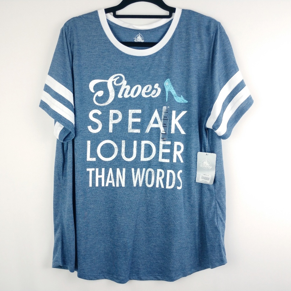 Disney Shoes Speak Louder Than Words Jersey Tee